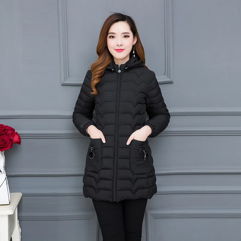 

Winter Lightweight Cotton-padded Clothes Women's 2019 New Style Korean-style down Feather Cotton-padded Jacket-Style Slim Fit Sl
