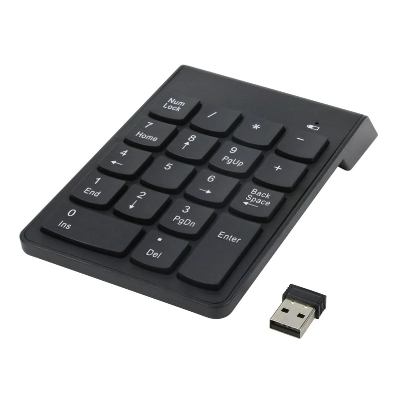 1 шт. цифровая клавиатура 18 ключи Беспроводной цифровой клавиатуры USB с 2 4G Mini