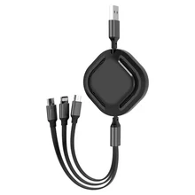

3 in 1 USB Cable Fast Charging for Iphone 11 12 Micro USB Type C USBC for Xiaomi RedmiSamsung Huawei 3in1 Retractable Date Cord