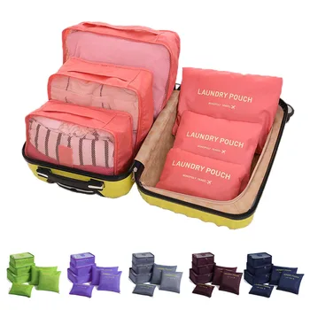 

6pcs/set Waterproof Closet Underwear Shoes Wardrobe Large Size Luggage Pouch Travel Storage Bag Organizer For Clothes 10 Color