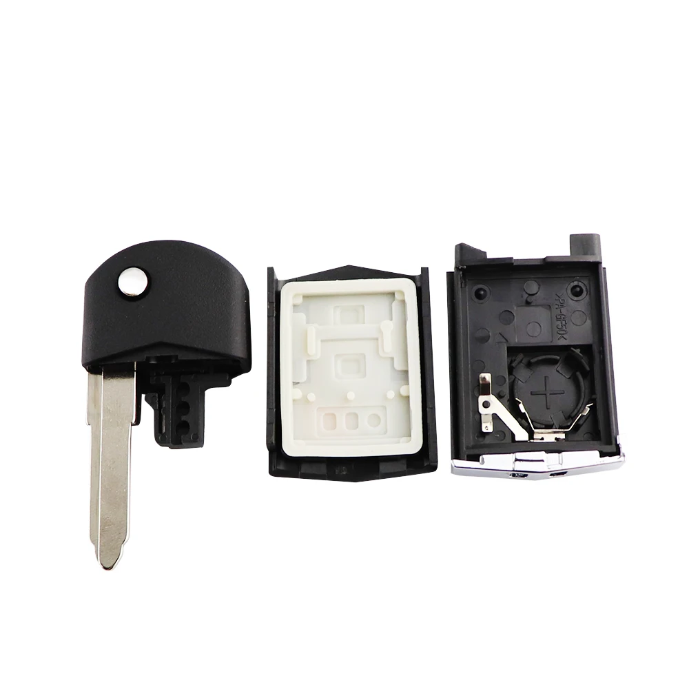 Keyforkess3/4 pulsante Flip pieghevole a distanza chiave dell'automobile Shell custodia di ricambio con lama non tagliata per Mazda 3 5 6 M6 RX8 MX5 CX5 CX7 CX9 - H0911730b6fbf45de8bffefdf8e5baea21