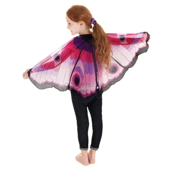 

Fairy Tale Princess Cosplay Costume Butterfly Wings Shawl Cape Stole Kids Boys Girls Scarf Wrap accessories