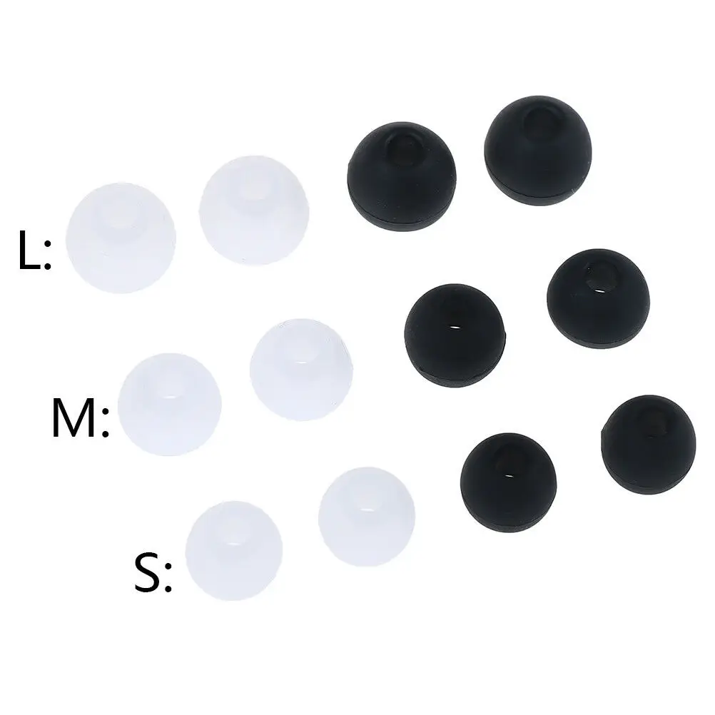 6 Pairs/2*(S+M+L) Universal in-ear Earphone Headphoe Earbuds Silicone Rubber | Электроника