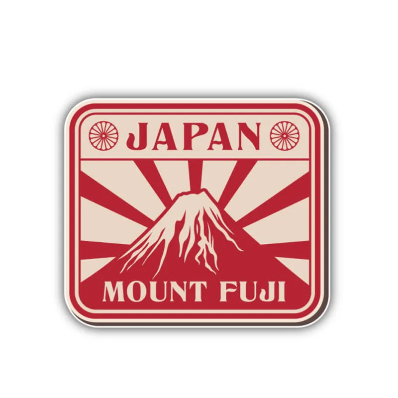 

Hot Sell Hot Creative Car Sticker Mount Fuji Japan Vinyl Motorcycle Sticker Sunscreen Anti-UV PVC 9.4cm X 11cm