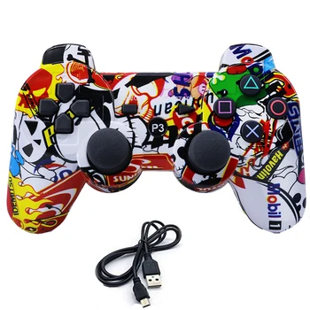 

Wireless Bluetooth Gamepad joystick Dual Vibration Game For PS3 Game play station3 Gamepad 3 Joystick Gamepad PS3 Controller