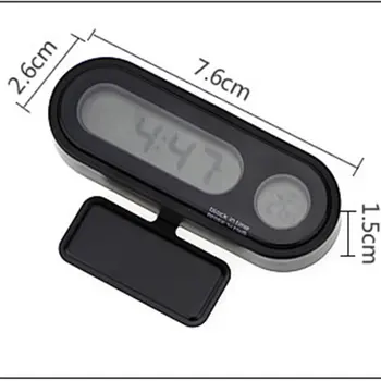 

Multifunctional Digital LCD Display Blue Backlight Car Clock Thermometer Time Temperature Detector Dropshipping