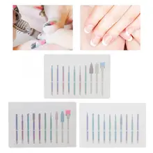 10 шт. вольфрамовый сплав для маникюра Сверла Ногтей Полировка заусениц маникюр педикюр аксессуар