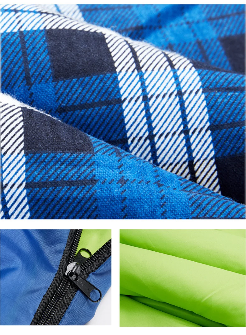 Hewolf ao ar Bolsa de Dormir Duplo de Algodão Bolsas de Dormir Primavera e Outono Livre Splicable Envelope Camping Caminhadas Portátil 2.2m * 1.45m 20 Splicable Duplo de algodão Sacos de Dormir