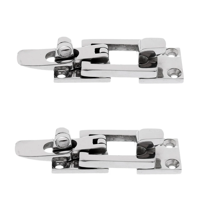 

Top-2Pcs 316 Stainless Steel Lockable Latch Marine Boat Door Lock Latch Anti-Rattle Fastener Clamp