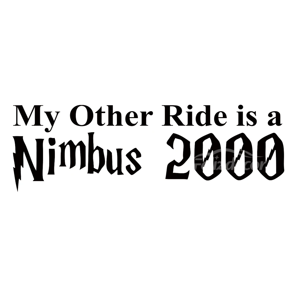 Il Mio Altro Corsa È Una Nimbus 2000 Auto Bumper Sticker Decor Rimovibile Impermeabile Zp075