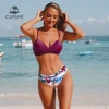 CUPSHE Push Up Floral Wrap Bikini Sets Women Sexy Thong Two Pieces Swimsuits 2022 Girl Beach Bathing Suits Swimwear ► Photo 3/6