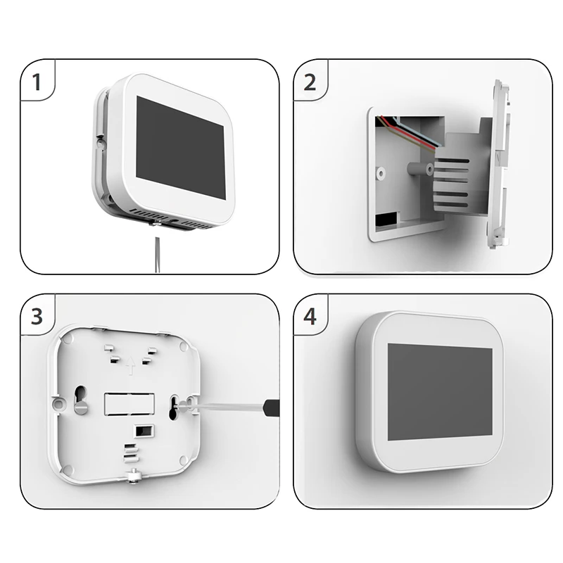 WiFi Smart Touch термостат контроль температуры Лер для воды/электрический подогрев пола вода/газ приложение дистанционное управление