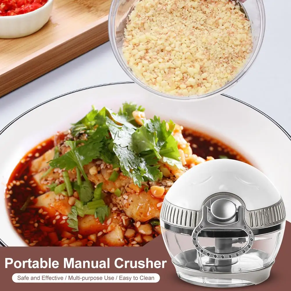 

Manual Food Chopper Powerful Hand Held Mixer Processor To Chop Vegetables Fruits Nuts Onions Garlic Salad For Kitchen