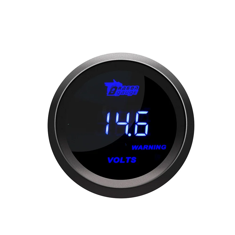 2"52mm Car Auto Voltmeter Volts Gauge Blue LED Digital 8 18V Voltage