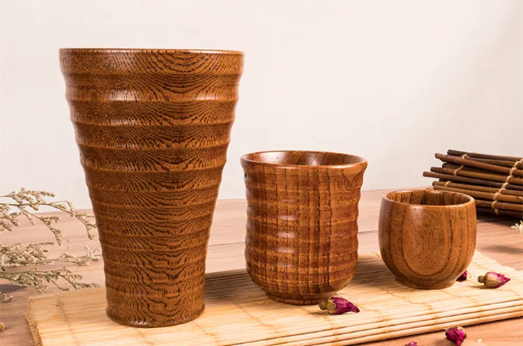 Hand-made деревянная чашка для вода пива Кофе питьевая посуда деревянные кружки чашки утварь Кухня аксессуары
