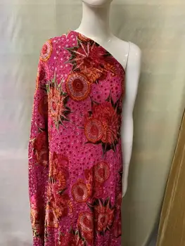 

Flowers Embroidered Brocade Lace for Wedding Party Dress High Quality Rose African French Tulle Lace Nigerian Net Lace Fabrics