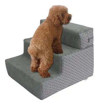 

3 Steps Dog Stairs Cat Staircase Breathable Anti-slip Waterproof Pet Climbing Ladder Bed Cushion Mat Dogs Puppy Cat Dropshipping