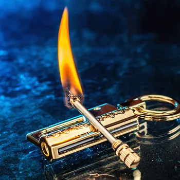 

Fiery Permanent Matches Waterproof Flint Free Fire Starter Kerosene Camping Lighter Outdoor Survival Tool Keychain Lighter
