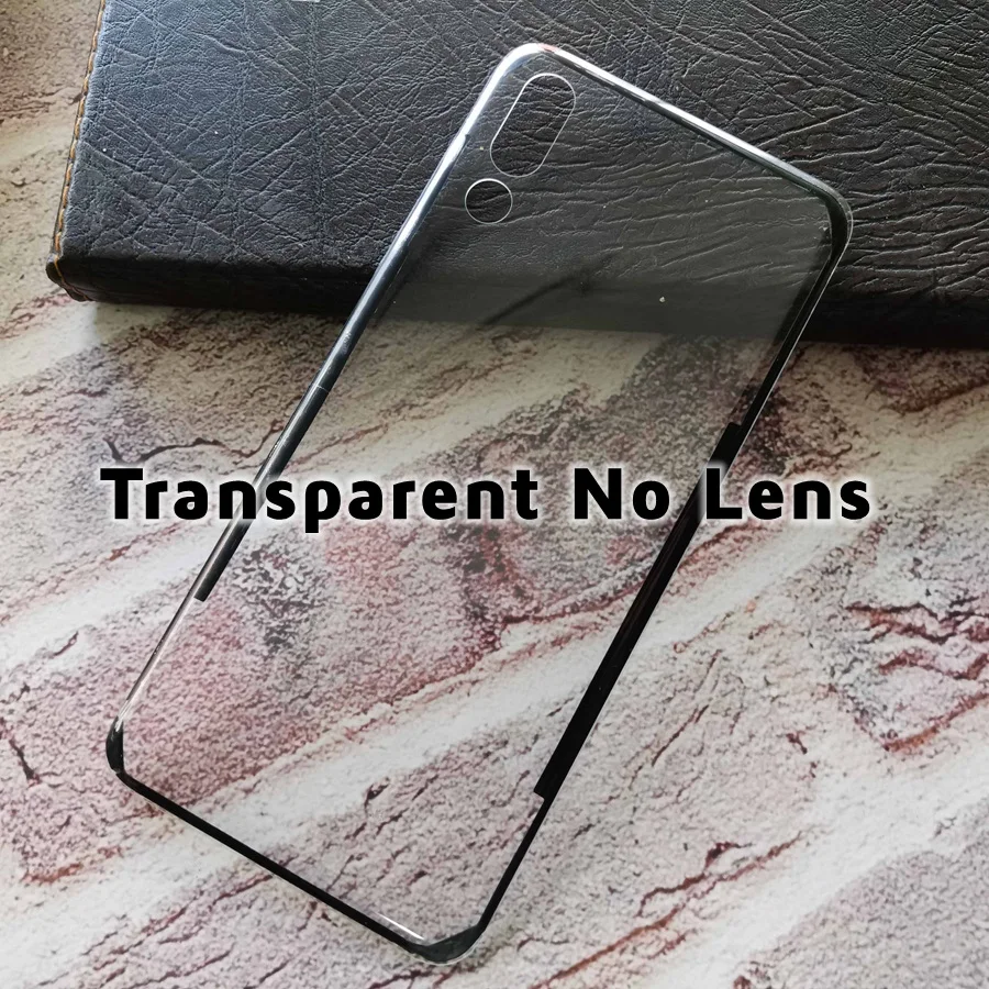 CLEAR Back Glass Cover For Huawei P20 Pro Battery Cover Back Glass Panel Replacement P20 Pro Rear Housing Door Case+Camera Lens photo phone frame