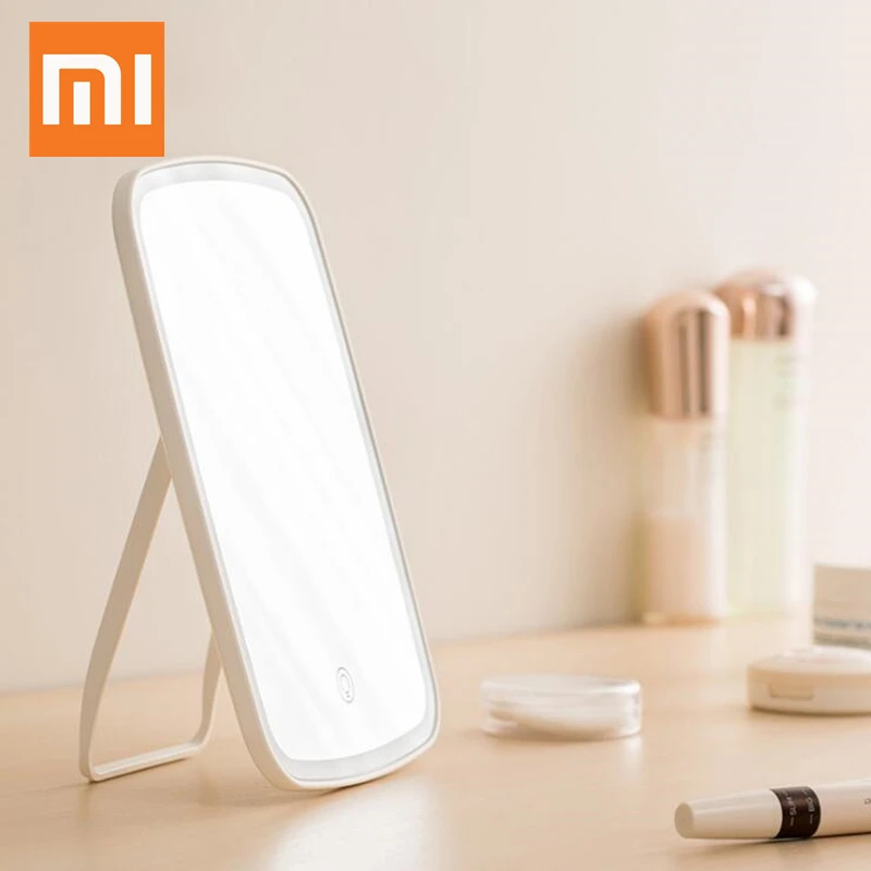 Xiaomi Настольный светодиодный макияж зеркало сенсорное управление светодиодный естественный заполняющий свет регулируемый угол USB Перезаряжаемый от MIJIA YOUPIN