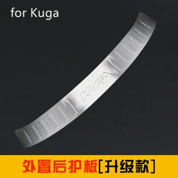 

stainless steel external Rear Bumper Protector Sill Trunk Tread Plate Trim For Ford Kuga 5 doors 2013-2018 Car Styling