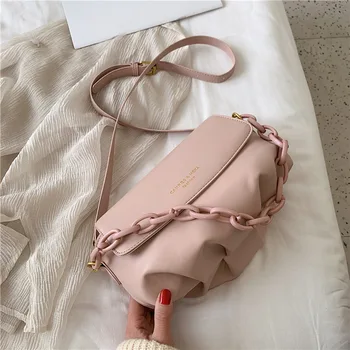 

Women's 2020 New Summer Brand Cloud Shoulder Bag Acrylic Chain Crossbody Bag Spring Fashion Messenger Bag Women Handbag