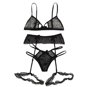 

3PC pijamas de mujer Sexy Pijamas Women Lace Pajamas For Women Pyjama Femme Sexy pijama mujer Pyjamas Women Sexy Lace Sleepwear