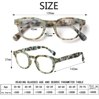 Reading Glasses Spring Hinge Classic Print Flower Frame Men and Women HD Reader Eyeglasses Diopter +0+1.0+2.0+3.0+4.0+5.0+6.0 2
