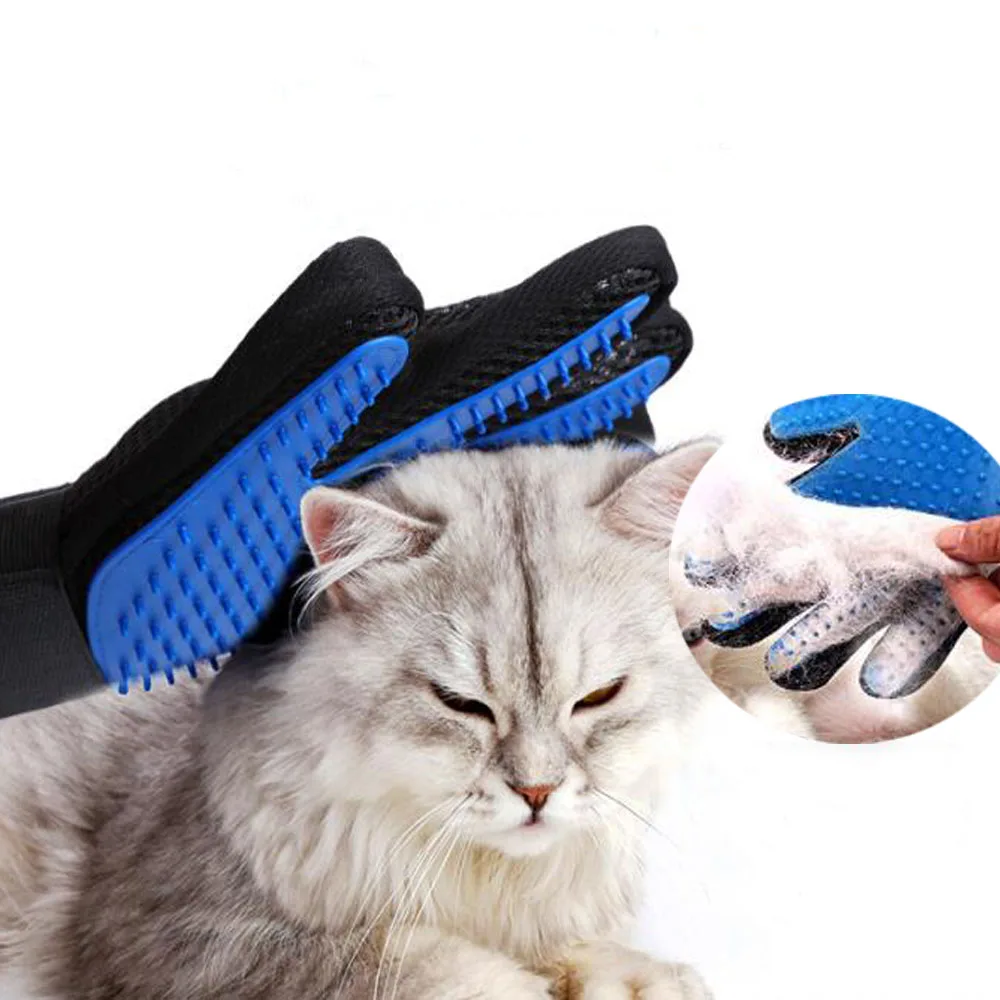 

Glove For Cats Cat Grooming Silicone Pet Dog brush Glove De shedding Gentle Efficient Pet Grooming Glove Dog Bath Cat cleaning