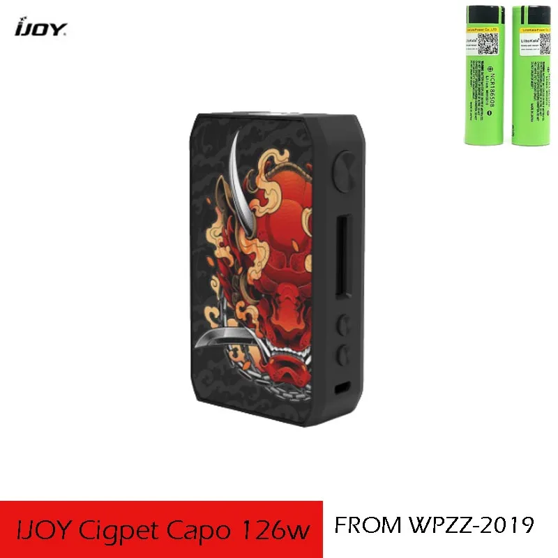 Новое поступление IJOY Cigpet Capo Box MOD 126 Вт Питание от двух батарей 18650 vape mod 0,05~ 3,0 Ом 510 Танк против drag 2/Dovpo m vv