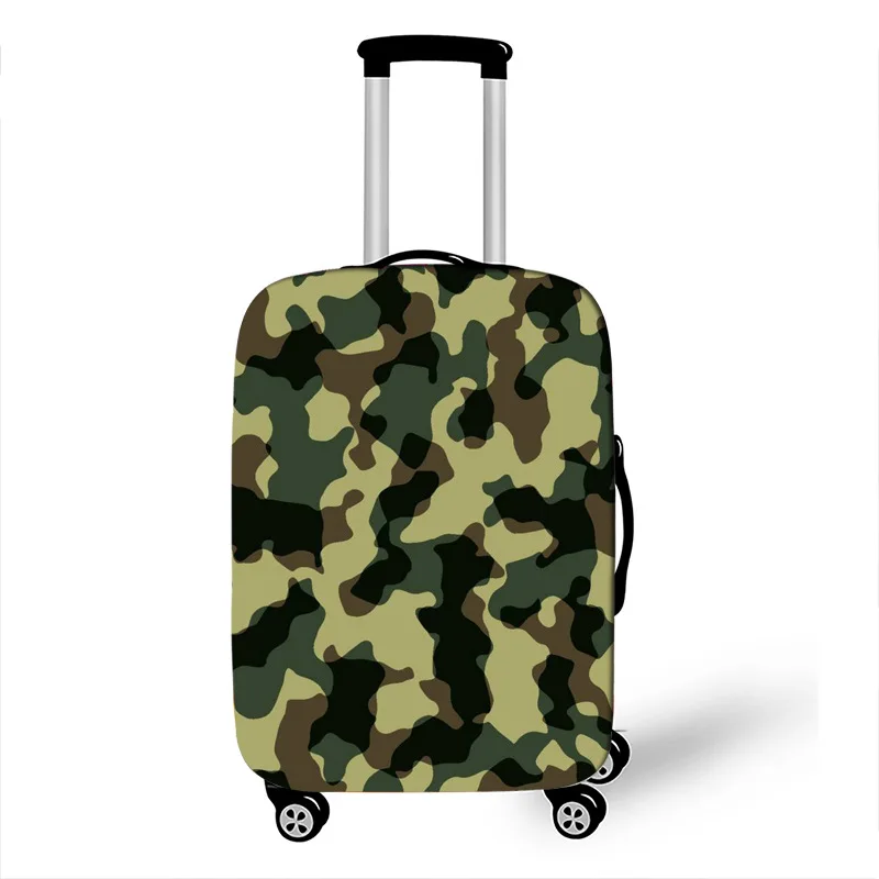 Камуфляжный защитный чехол для багажа, эластичный чехол, чехлы для путешествий, аксессуары для багажа, пылезащитный чехол, сумка для 18-32 дюймов, чехол на колесиках - Цвет: B13
