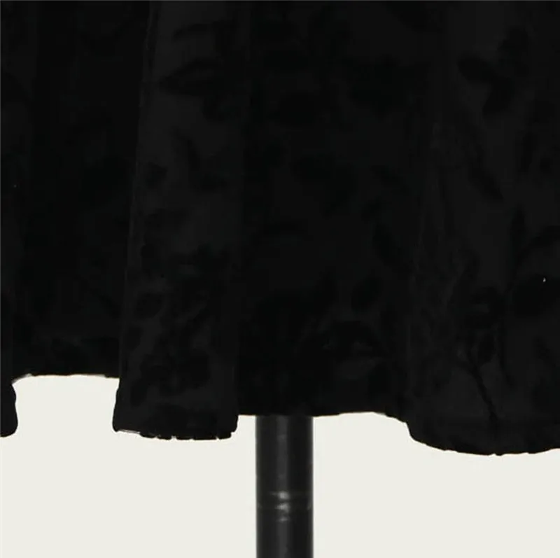 Spring Autumn Dress For Women Fashion Solid Print Lace Embroidery Half Sleeve Puffs Party Dress Vestidos Mujer Free Shipping