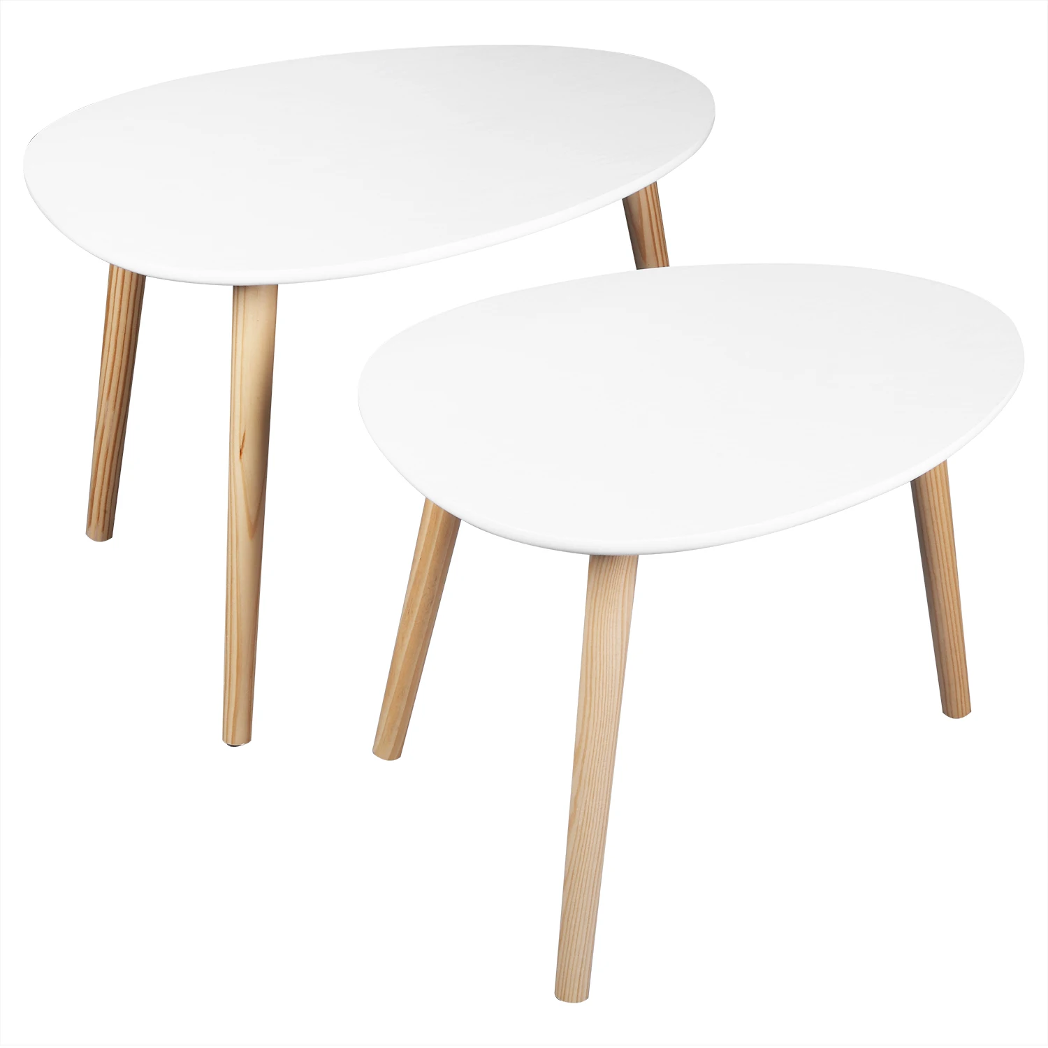 

2pc Nordic Style Solid Wood Coffee Table Living room Sofa Side Table Small Dining Table Small Tea Table Home Furniture