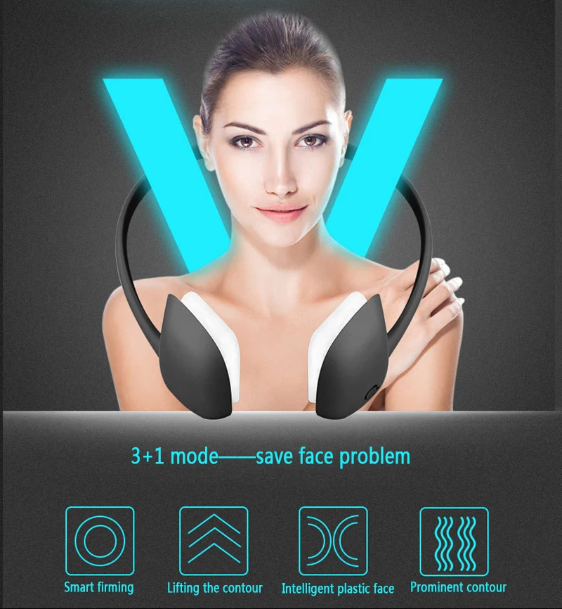 Инструменты для лифтинга лица EMS стимулятор мышц ленивый v лифтинг лица 3D Тонкий ролик для массажа лица умный красота массаж для похудения инструмент