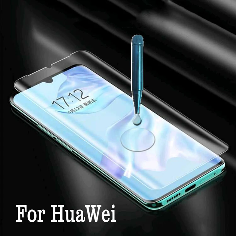 УФ жидкое Закаленное стекло пленка для huawei P40 pro Mate 30 20 lite Защита экрана P30 20pro
