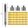 Robinet à filetage manuel, jeu de 3 pièces, fiche métrique en acier rapide, trou de vis métallique perceuse, jeu manuel M2/M3/M3.5/M4/M5/M6/M8/M10/M12 ► Photo 2/6