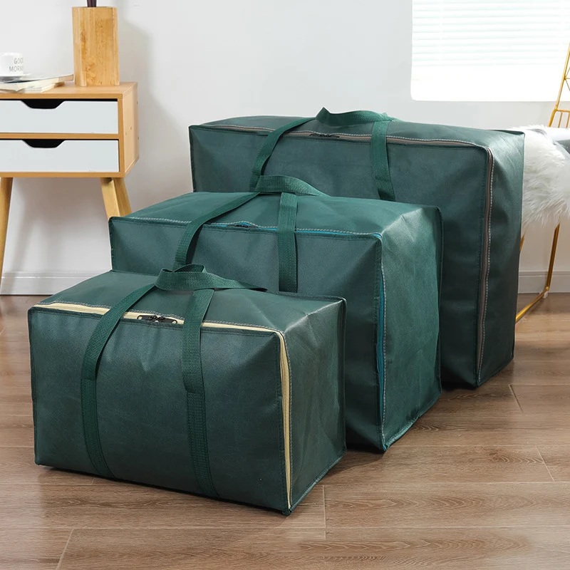 Moving Bag For Home Bedding 3 Sizes Solid Color Quilt Organizer Thicken Woven Handbag Wardrobe Clothes Foldable Storage Bags storage bag,clothes storage bag,clothes storage box,foldable storage bags,clothes storage organizer,foldable storage bag,quilt storage bag