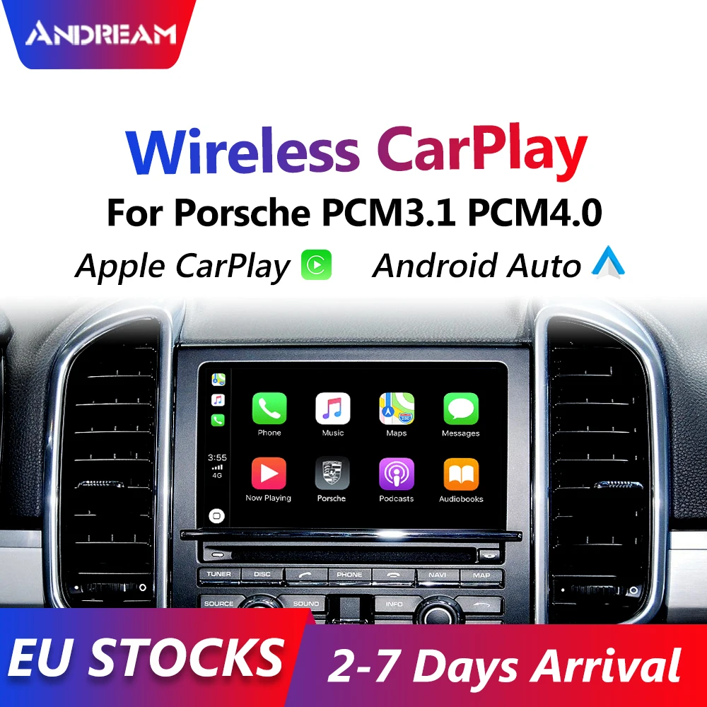 Беспроводной интерфейс Apple Carplay для 2010-2016 Porsche Cayenne Macan 911 PCM4.0 проводное зеркальное