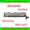 16GB 32G 64G Free iCloud for iphone 5S Motherboard,100% Original unlocked for iphone 5S Mainboard with Touch ID/without Touch ID ► Photo 2/6