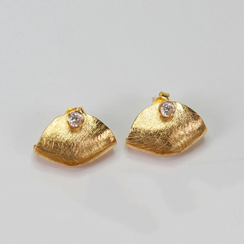 INATURE 925 пробы серебряные металлические геометрические серьги-гвоздики для женщин модные ювелирные изделия