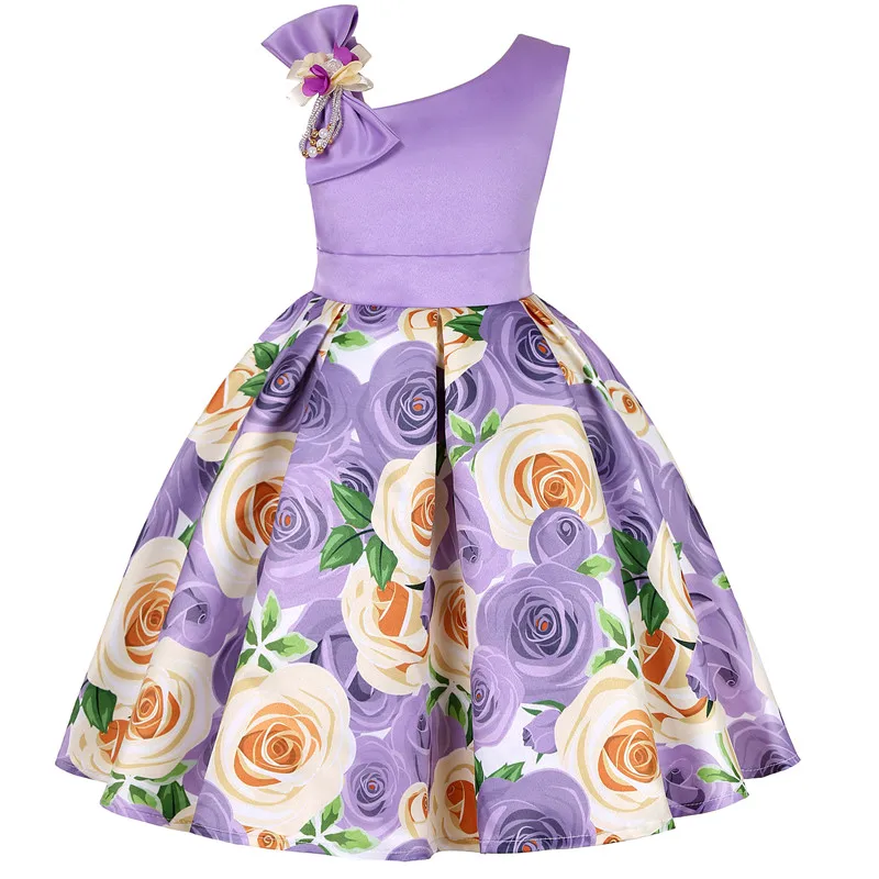 Платье для маленьких девочек; кружевное платье на крестины с цветочным рисунком; Одежда для новорожденных девочек; 1 год; праздничный костюм принцессы для дня рождения