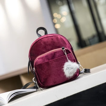 

Women Backpack Preppy Style School Bags Soft Fabric Travel Backpack Corduroy Bookbag for Teenage Girls Small Backpack