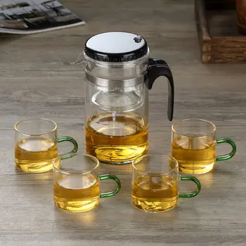

Elegant Cup Glass Flower Tea Cup Teapot Set Filter Exquisite Cup Heat-resistant Teapot Teapot Teapot Kung Fu Flower Tea Set