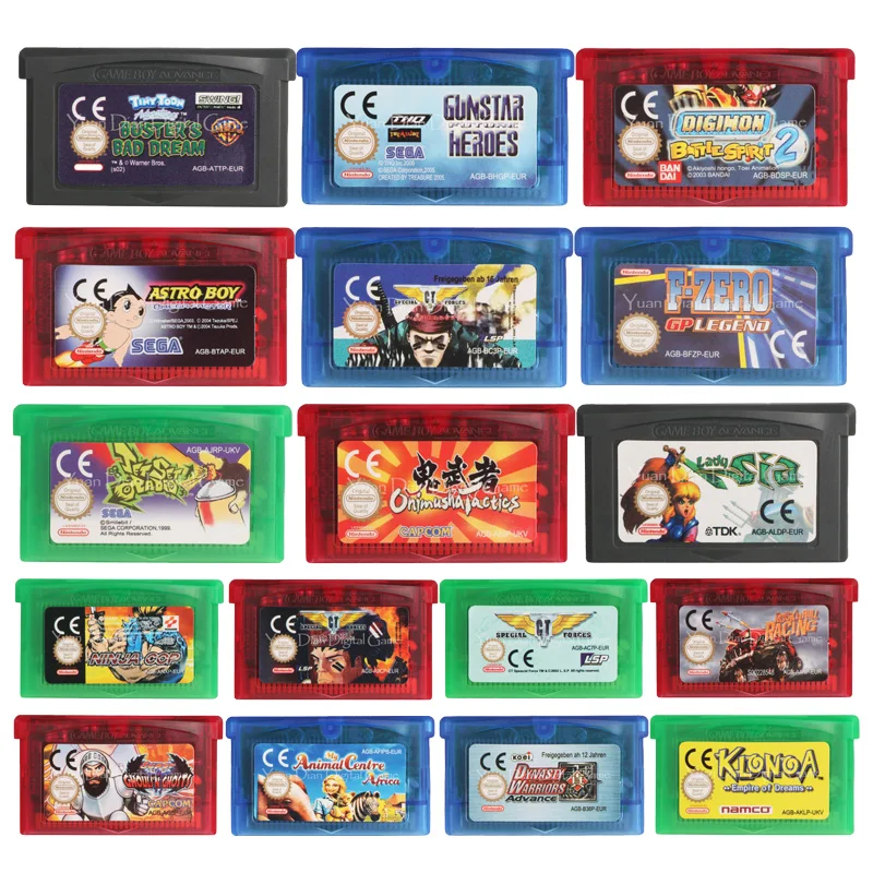 32 бит видео игровая консоль карты Ninja полицейский EU версия Для Nintendo GBA|Картриджи| |