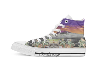 

Sheet Fighter Custom Casual High Top lace-up Canvas shoes sneakers Drop shipping