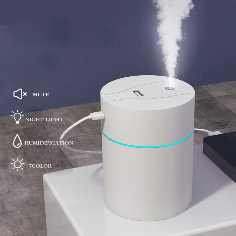 

Eloole 300ML Air Humidifier Aroma Essential Oil Diffuser For Home Car USB Fogger Mist Maker With LED Night Lamp Air Fresher