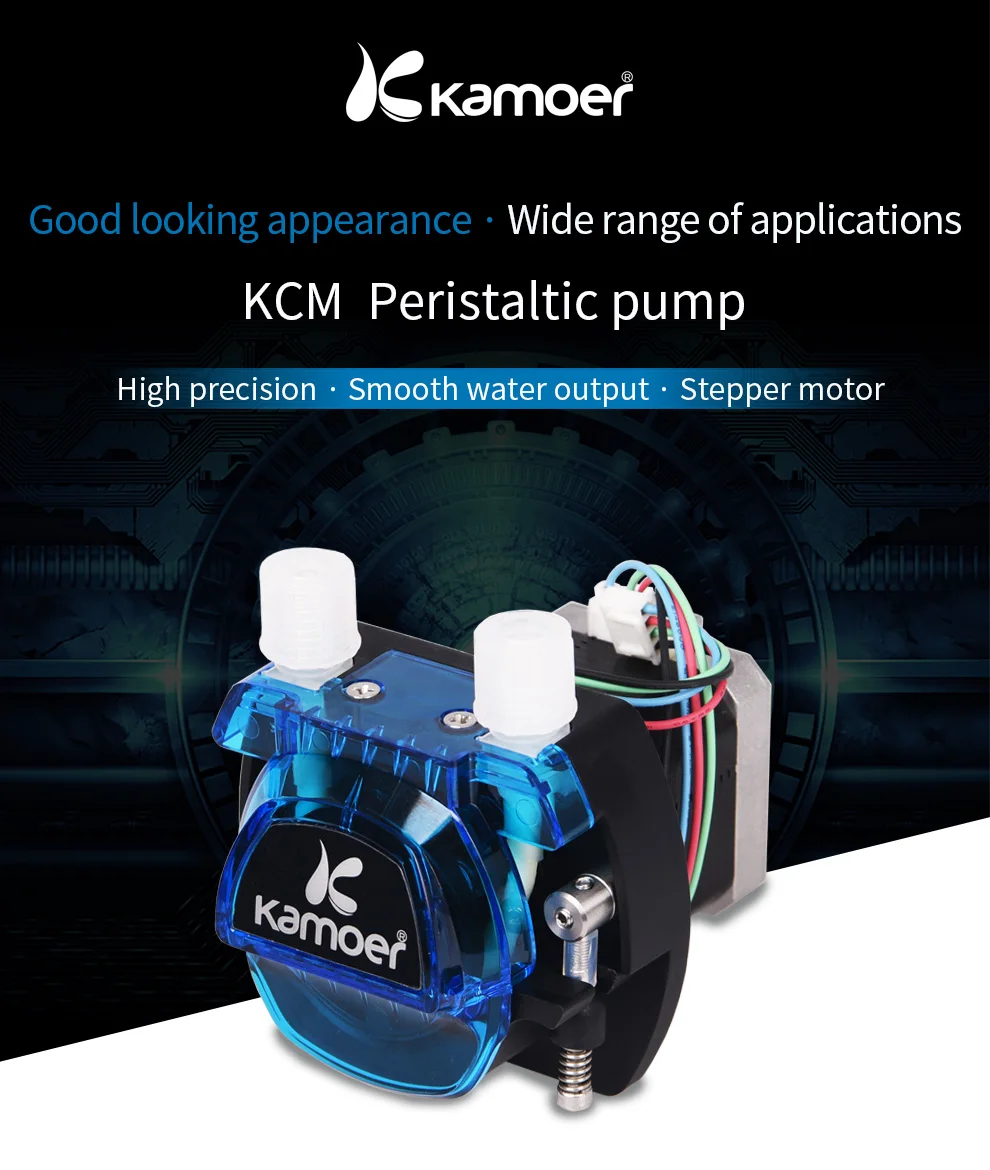 Kamoer ККМ 12 V/24 V перистальтический насос водяной насос с шаговый двигатель и BPT/силиконовая трубка Поддержка с автозапуском