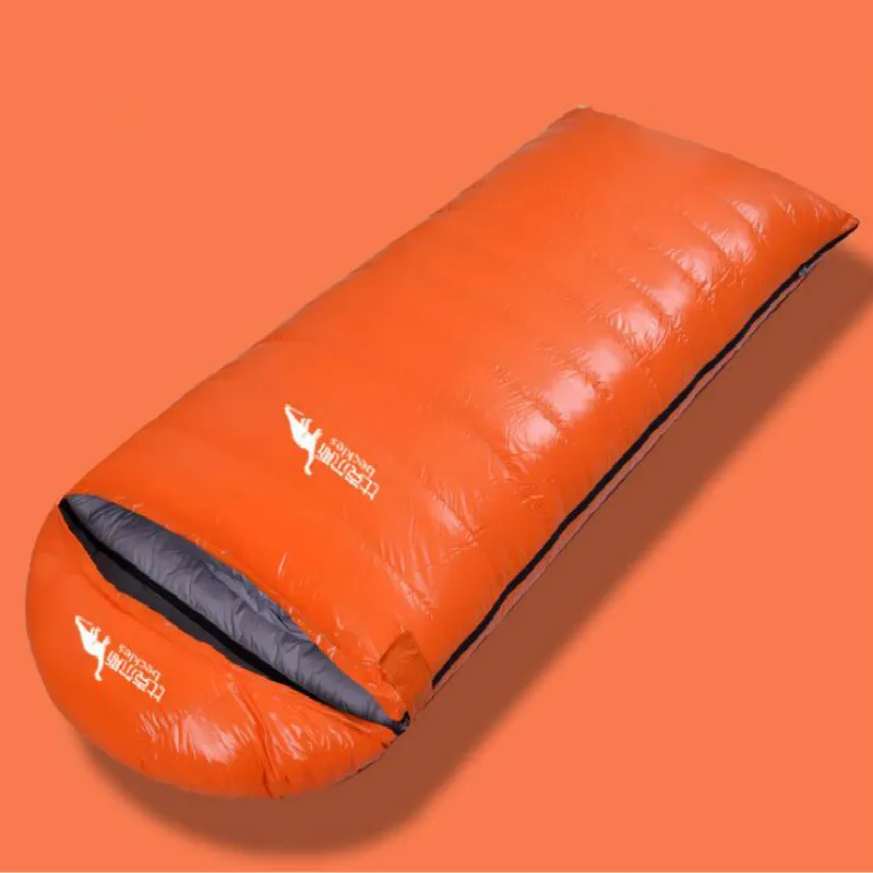 1800grams of e velve BECKLES Outdoor hiking camping breathable duvet sleeping bag adult 95% goose down light warm travel sleeping bag can be stitched - Color: 1800grams of e velve