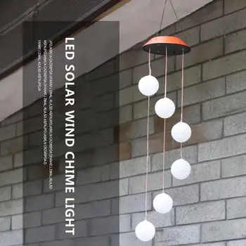 

Solar LED Garden Wind Chimes Outdoor Colour Changing Xmas Lights Large Hanging Dream Catcher Wind Chimes Bedroom Decor