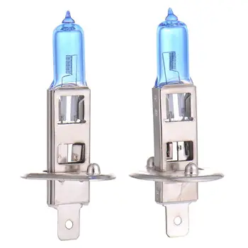 

12V 100W H1 Halogen Lamp 2 Pcs Super Bright White Car Halogen Bulb Car Headlight Light Lamp Bulbs Car Styling High Quality